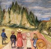 Edvard Munch Eventyrskogen,omkring china oil painting reproduction